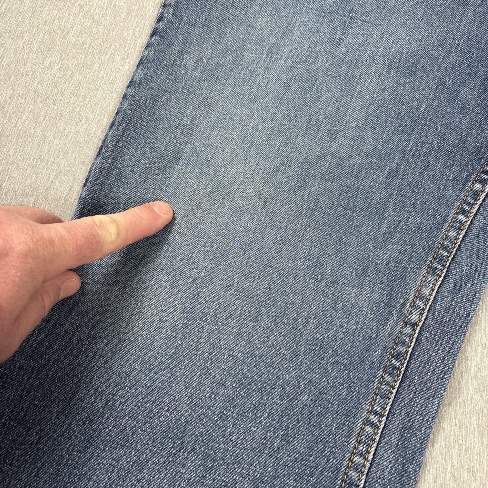 Lee Men Relaxed Fit Straight Leg Blue Denim Jeans Size 41x30.5 - Picture 4 of 12